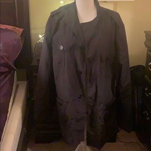 Black Kenneth Cole Female Rain Coat